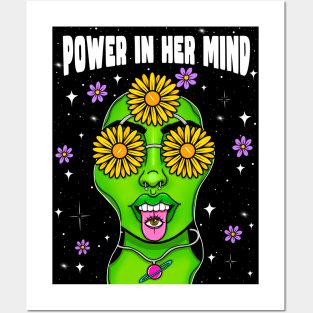 Power in her mind Posters and Art